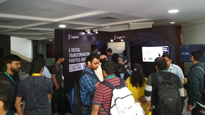 Crowds throng the kepler Installation